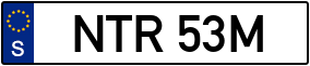 Trailer License Plate